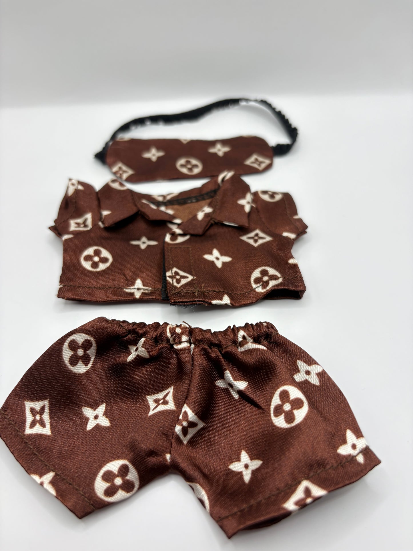 Labubu Luxury Pajamas Set with Matching Mask (Doll not Included)