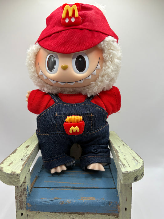 Labubu Fastfood Worker Costume (Doll not Included)