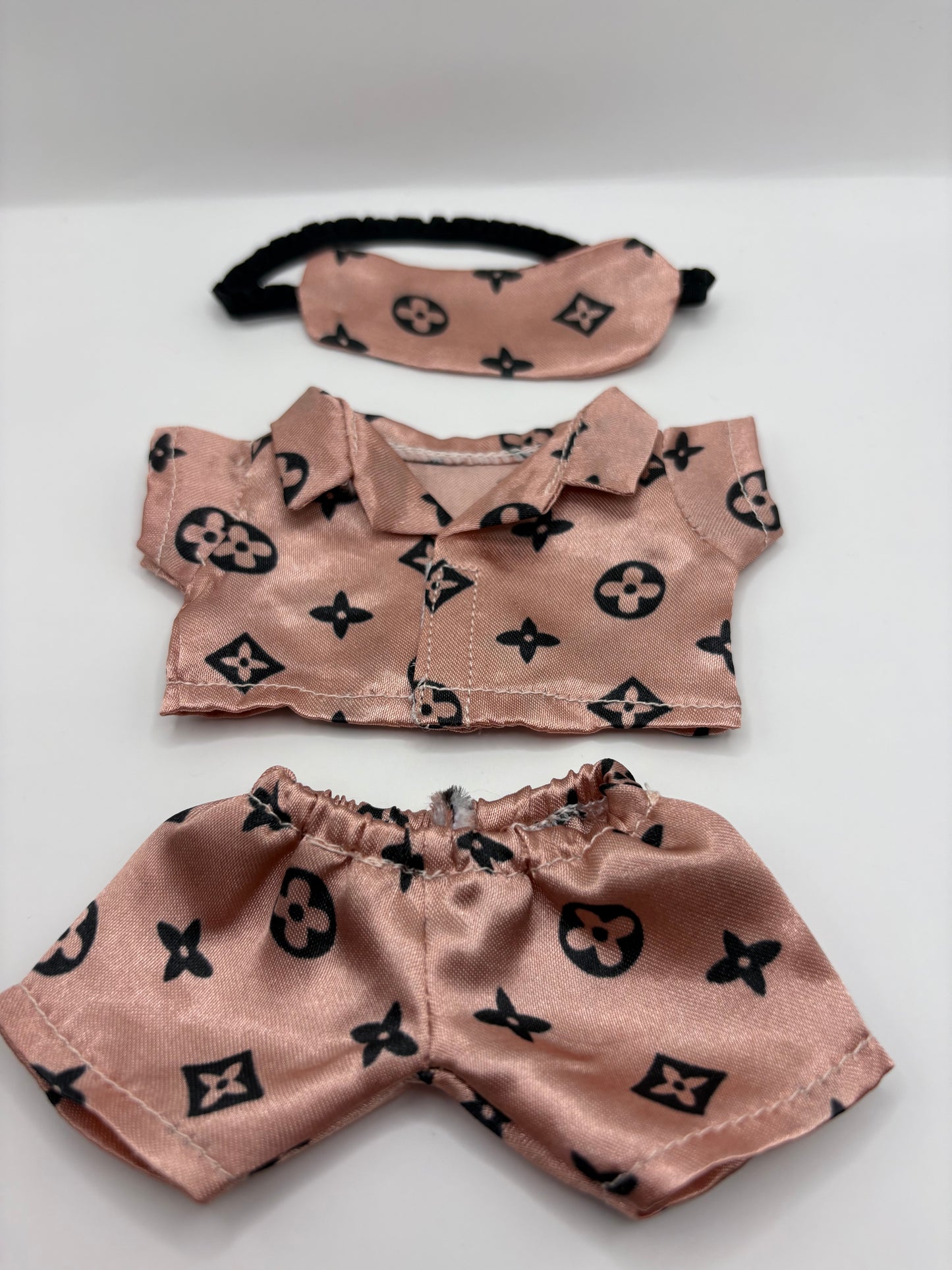 Labubu Luxury Pajamas Set with Matching Mask (Doll not Included)