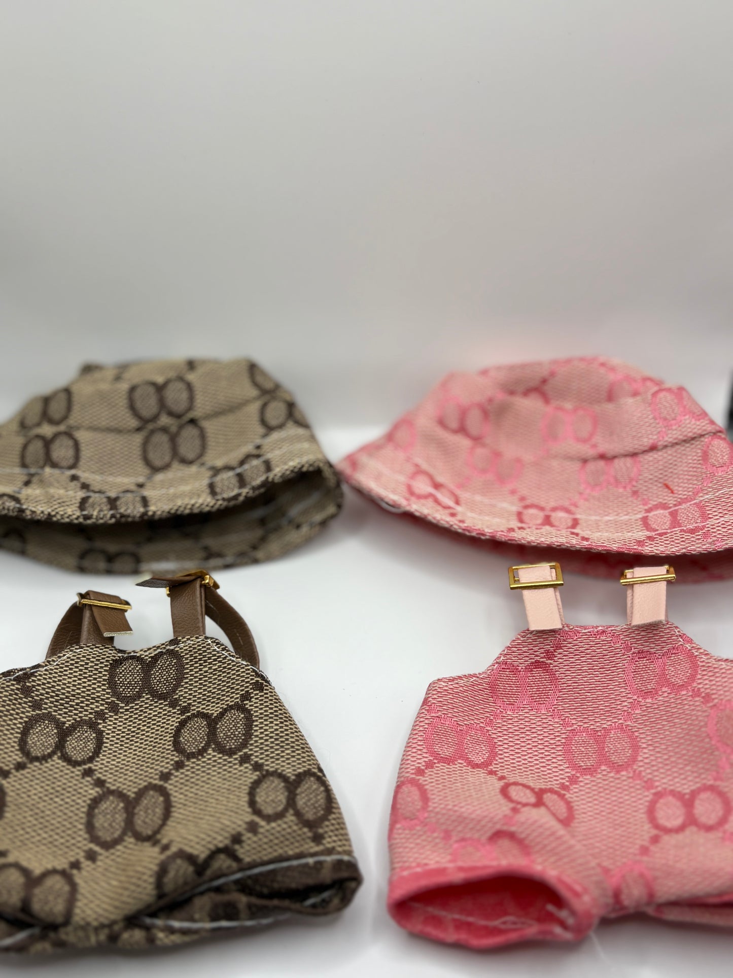 Labubu Overalls and Bucket Hat Luxury Set (Doll not Included)