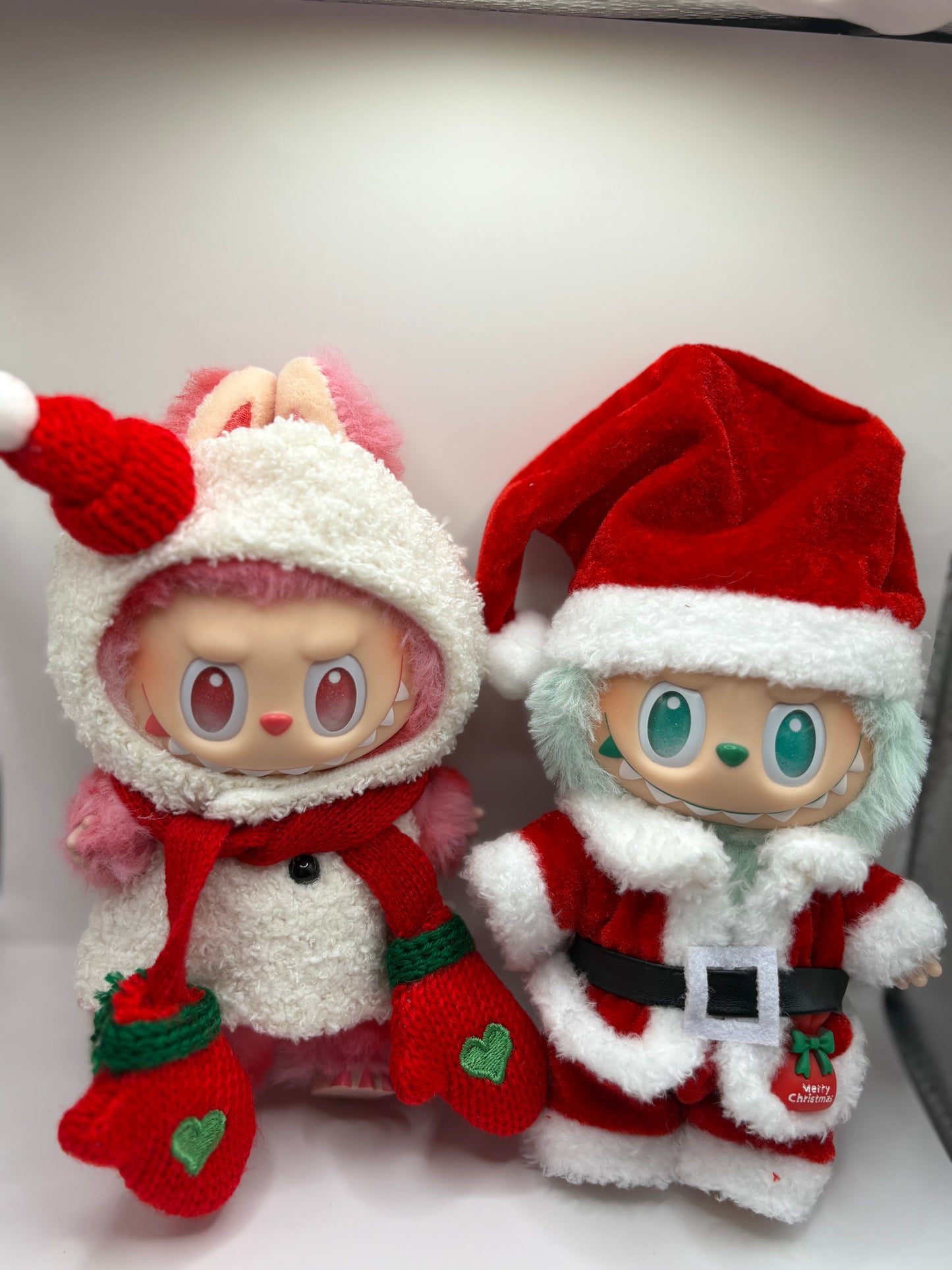 Labubu Christmas Santa, Elf,  Oh Snap Sweater set and Snowman Costumes (Doll not Included)