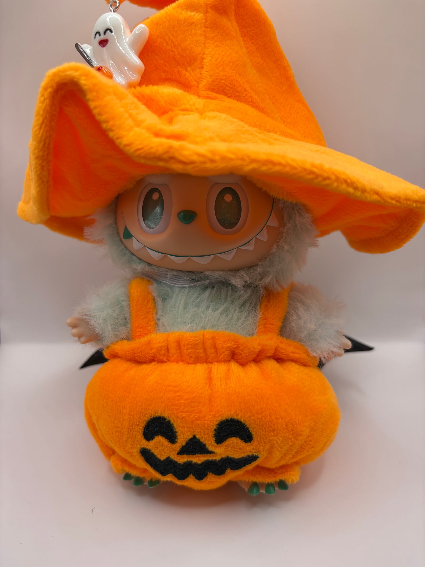 Labubu Pumpkin Costume with Witch Hat (Doll not included)