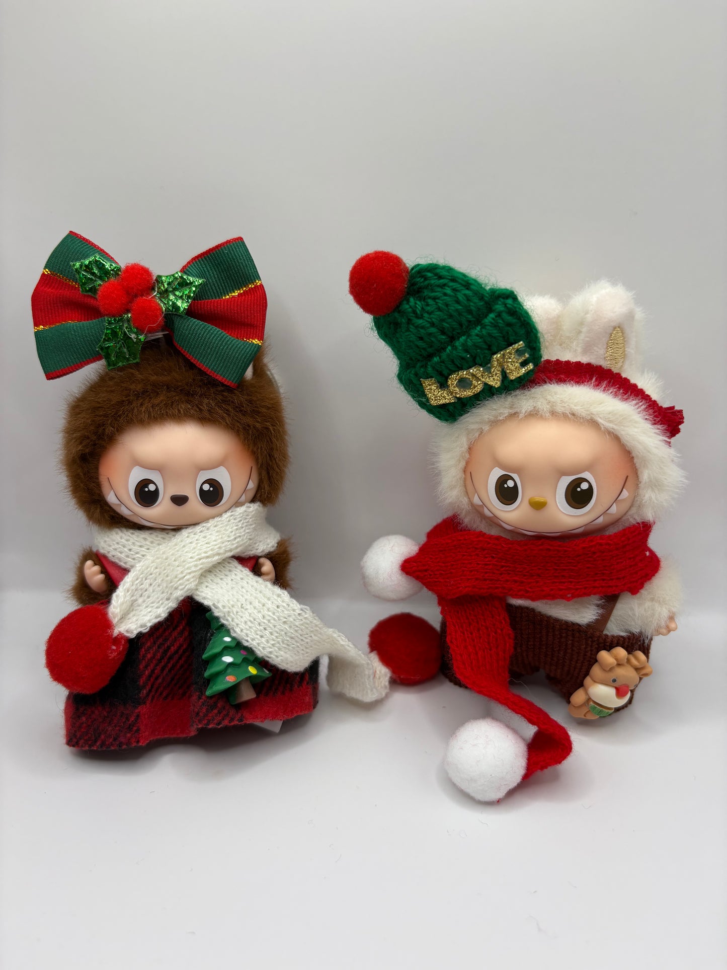 (Clothes Only) Mini Labubu V4 Christmas outfits